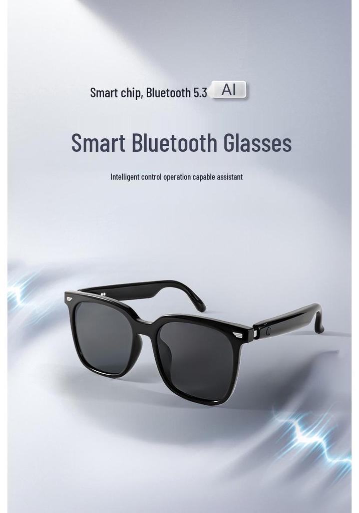 Cross-border Smart Bluetooth Sunglasses: Music, Calls, Navigation, UV Protection, Polarized Lenses, Comfortable Fit.