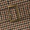Kaslead New Women Clothes Western Style Fashion Simple and Versatile With Belt Houndstooth Suit