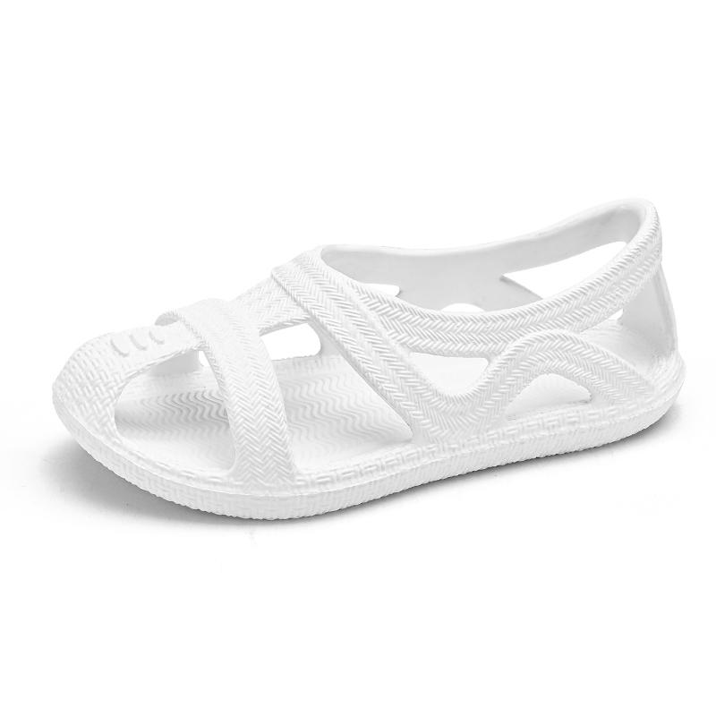 Sommermotetrend Ensfarget Utendørs Sandaler Strandsko Fritidssko Hullsko Latesko