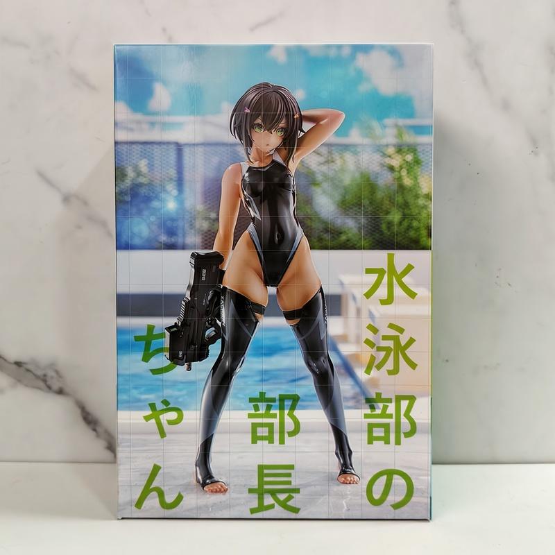 

New Hot Original 22cm Amakuni Hobby Japan Buchou-Chan Swimming Club Manager 1/7 Anime Portrait Model Collection Toy