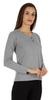 Inkmeso Solid Button Henley T-shirt For Women  S Casual Basic  Long Sleeve  Tee