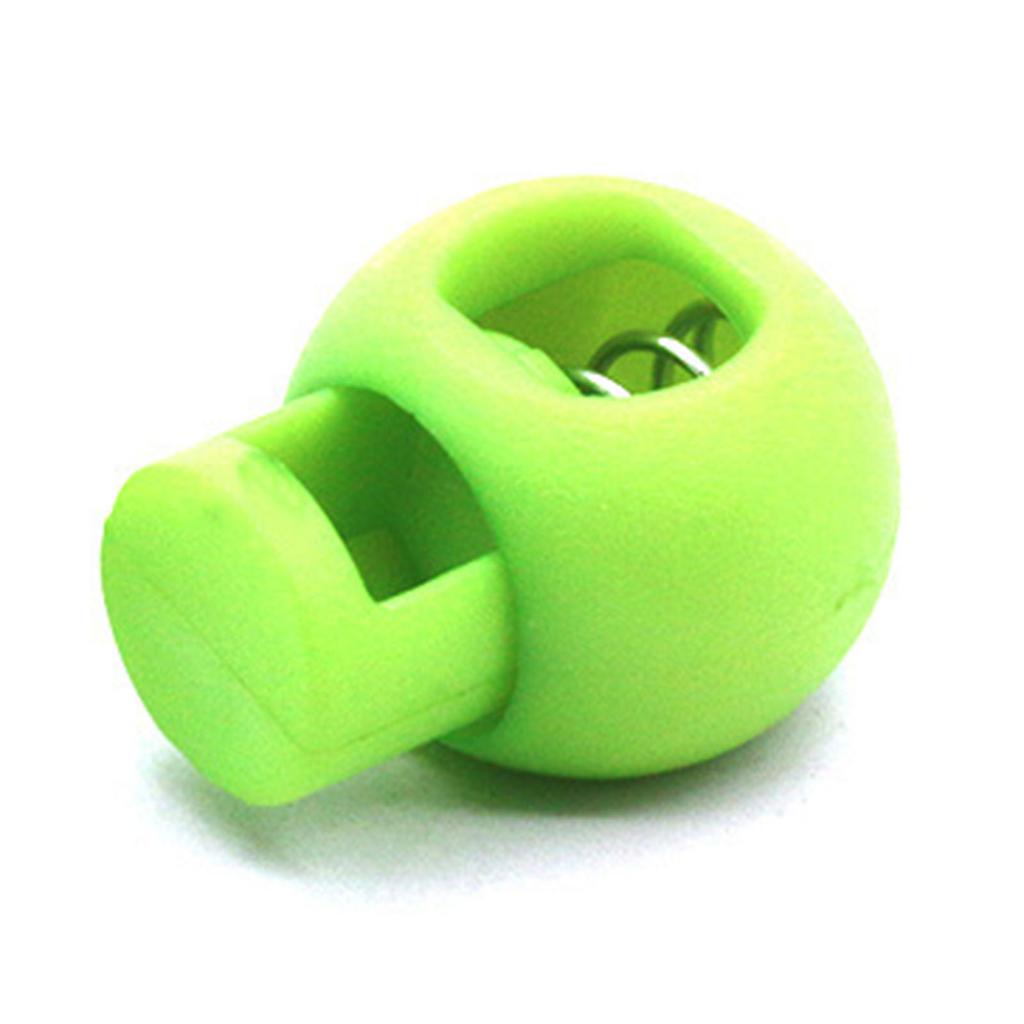 Spring Cord Lock Single Hole End Round Fastener Buttons Slider Toggle Stopper for Backpack Shoelace Sportswear