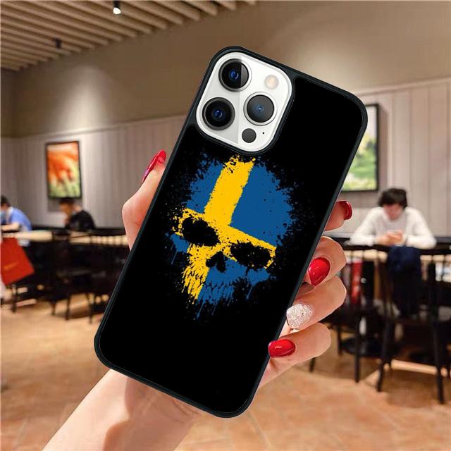 Sweden Flag phone Case Cover For iPhone 17 Air 16 15 14 Plus apple 16 11 12 13 Pro Max coque