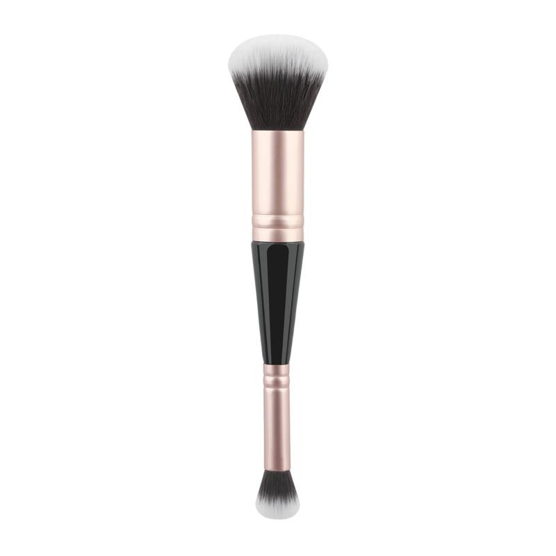 Profesionální štětce na make-up s dvojitou hlavicí 2 v 1, štětec na podklad, korektor, zvýrazňovač, pudr, tvářenka, kosmetické nástroje