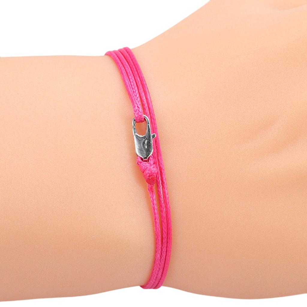 Adjustable Braided Waxed Cord Bracelet Vintage Inspired Design With Copper Clasp Jewelry For Women Men Daily Wear