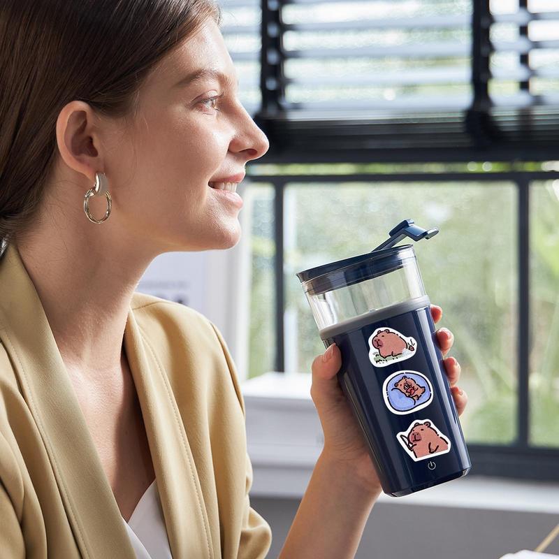 500pcs/roll Cute Cartoon Capybara Stickers Waterproof Vinyl Decals Animal Reward Stickers for Books Boxes Packaging Phone Case