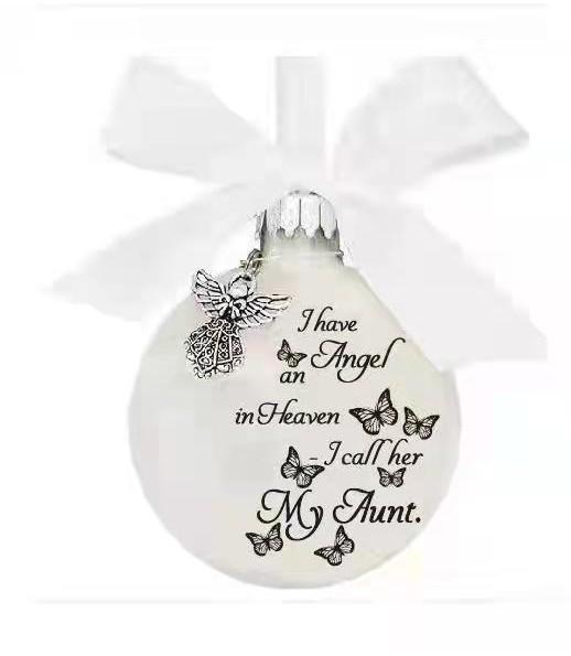 Luxury Butterfly Modern Round Keepsake Ball For Family Celebrations Christmas On