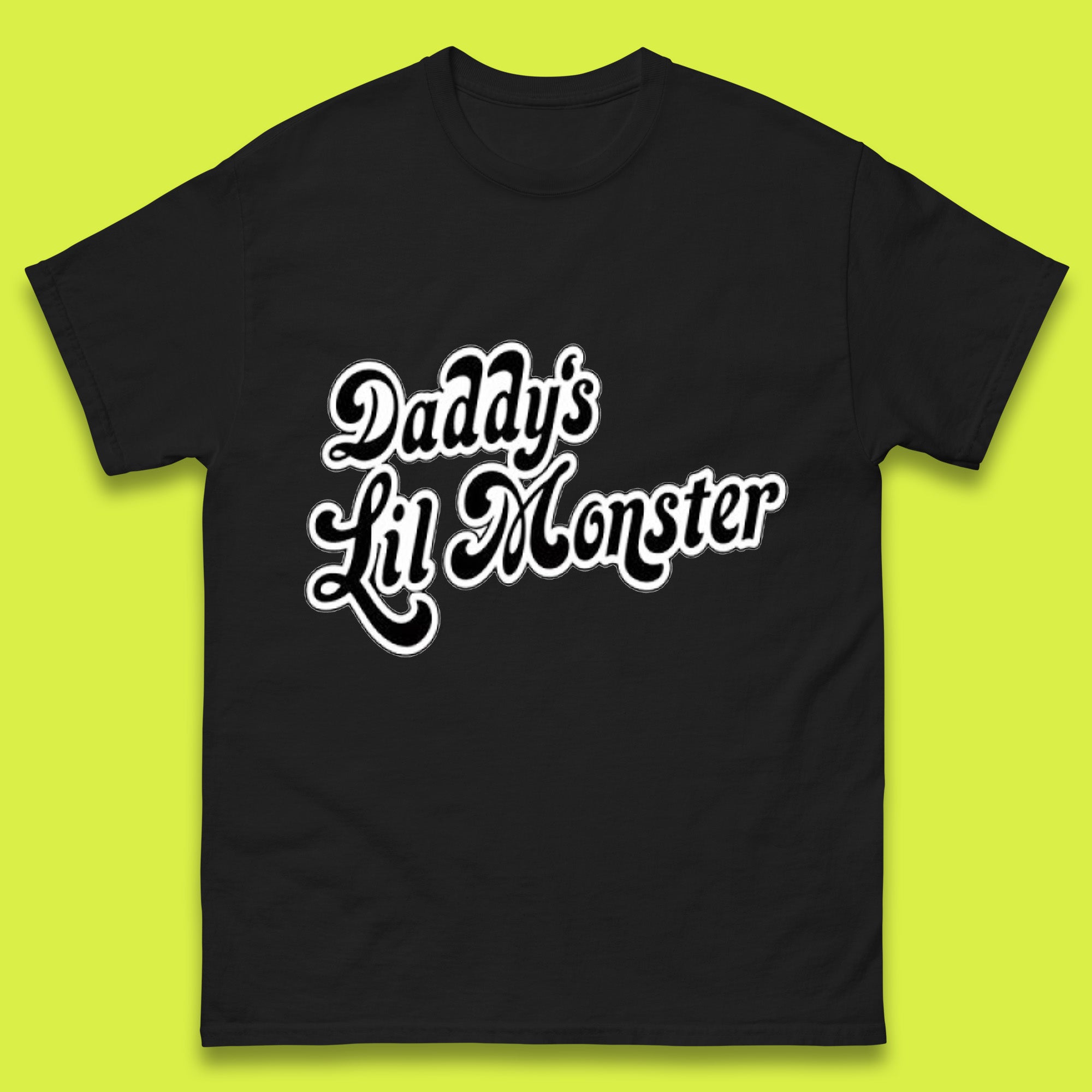 Daddy s Little Monster Harley Quinn Suicide Squad Halloween Fancy Costume Mens Tee Top 4XL