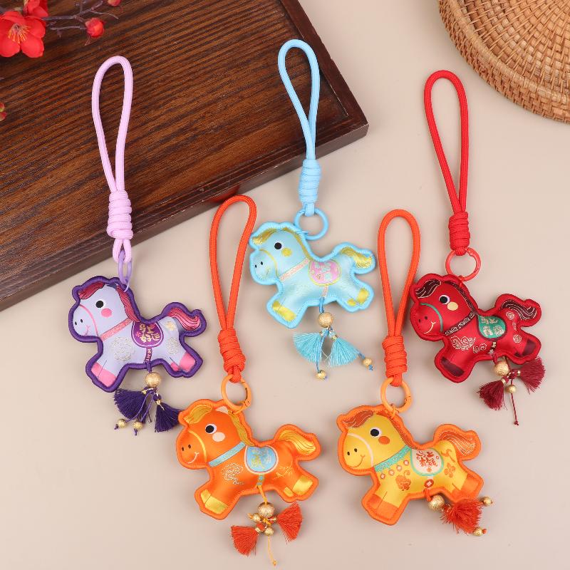 2026 Year Of The Horse Wall Hanging Ornament Chinese New Year Lucky Decoration Accessories Housewarming Small Pendant Gifts