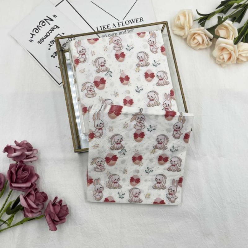 20pcs/Pac 33*33cm 2-Ply Disposable Party Napkin Cartoon Pattern
