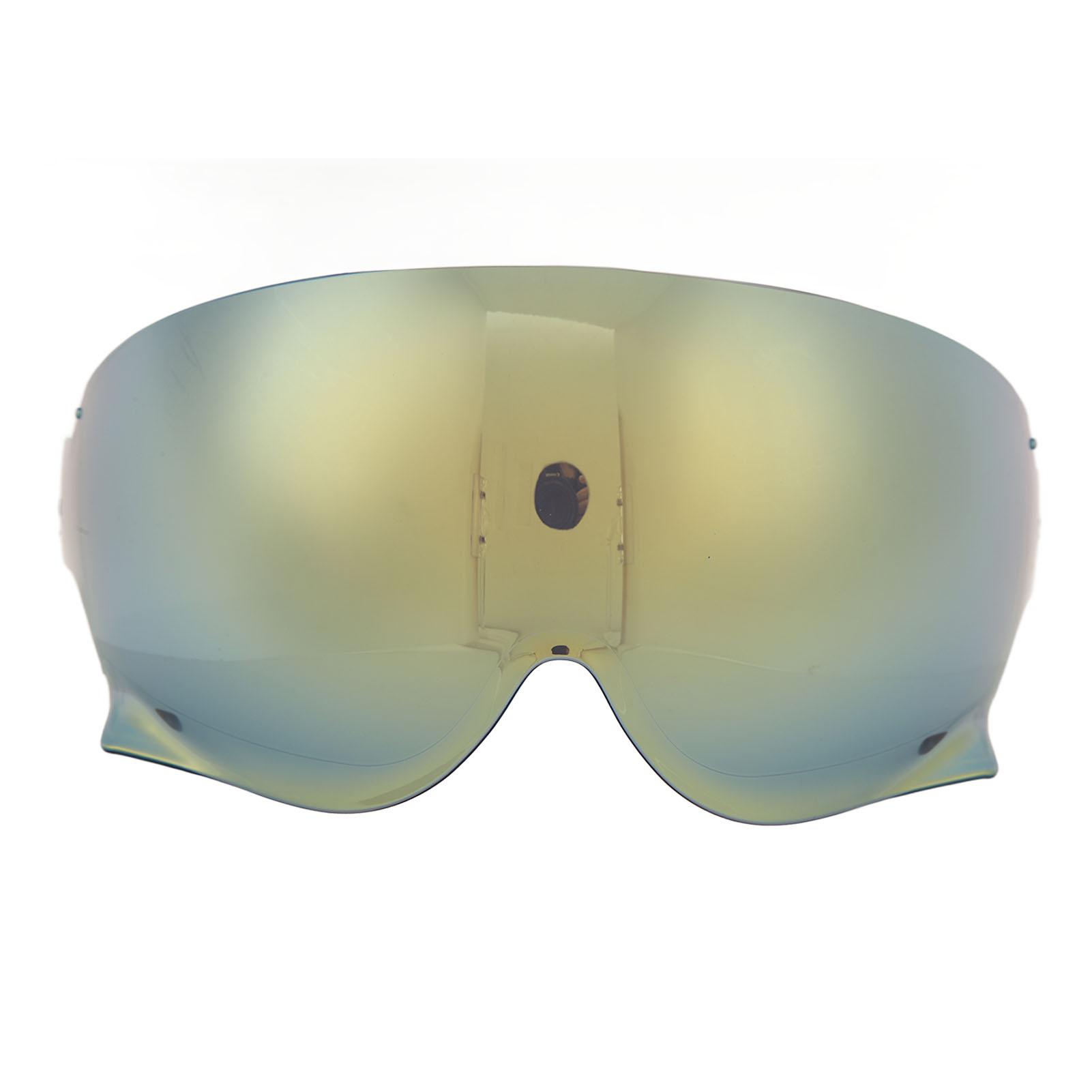 Lentille de Casque de Moto Lunettes de Cyclisme Extérieur Lentille Pare-brise Remplacement de Lentille pour JO EX ZERO CJ3 Gold