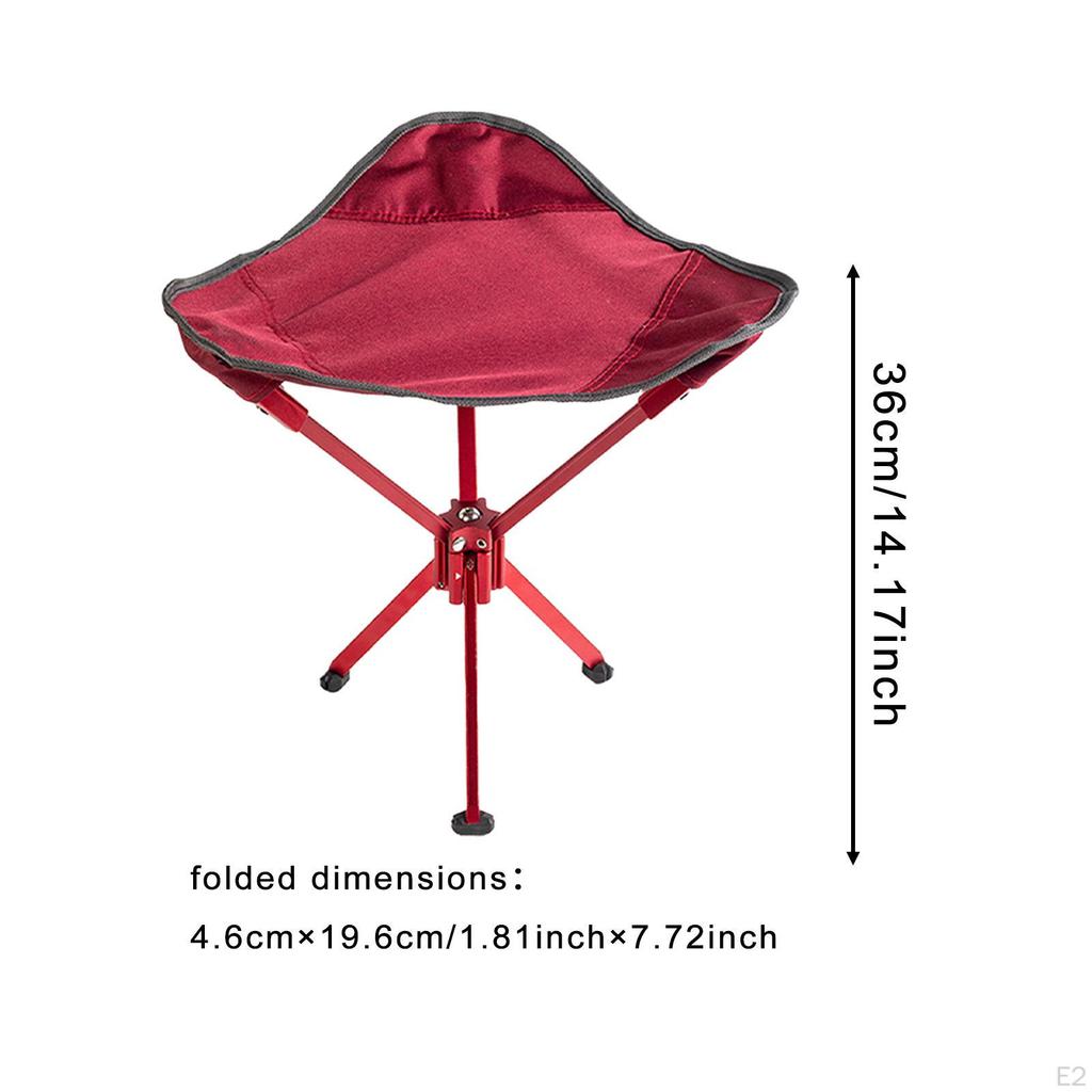 Camping Stool Seat Portable Folding Lightweight Small Foldable Chair Outdoor Fishing for