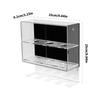 Acrylic Baseball Softball Bat Showcase Clear Protective Case Wall Mounted Ball Display Holder Dustproof Storage Box