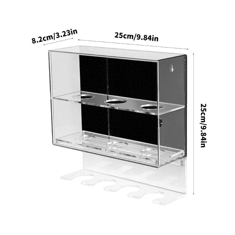 Acrylic Baseball Softball Bat Showcase Clear Protective Case Wall Mounted Ball Display Holder Dustproof Storage Box