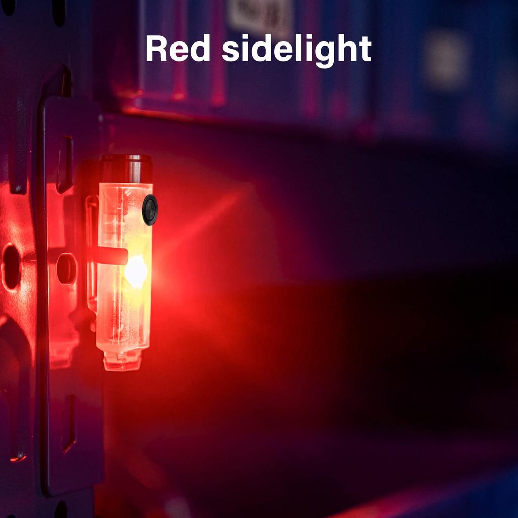 RovyVon A5 G4 USB C Flashlight with Red 650 Outdoor Mini EDC High Ideal Holiday Gift Idea Sidelight, Lumens, Rechargeable, Brightness, Multi-Function