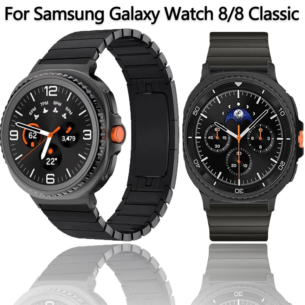 Metal Strap for Samsung Galaxy Watch 8 44mm 40mm/8 Classic 46mm Original Bracelet for Galaxy Watch 8 Ultra 47mm Band Accessories