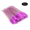 ATOMUS 300pcs Mascara Disposable Eyelash Applicators with Crystal Handles for Eyelash Extensions Wands, (6 Colors)