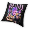 Rumi Kpop Demon Hunters Pillowcase, Double Sided Printing Cushion Cover, Anime Polyester Decor Throw For Home Sofa