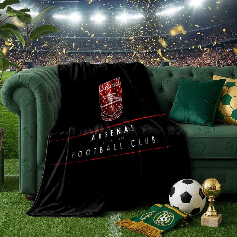 Coperta con stemma dell'Arsenal Football Club Coperte in flanella Peluche per divano letto Regali per uomini donne Coperta da viaggio per picnic Regali di Natale per tifosi