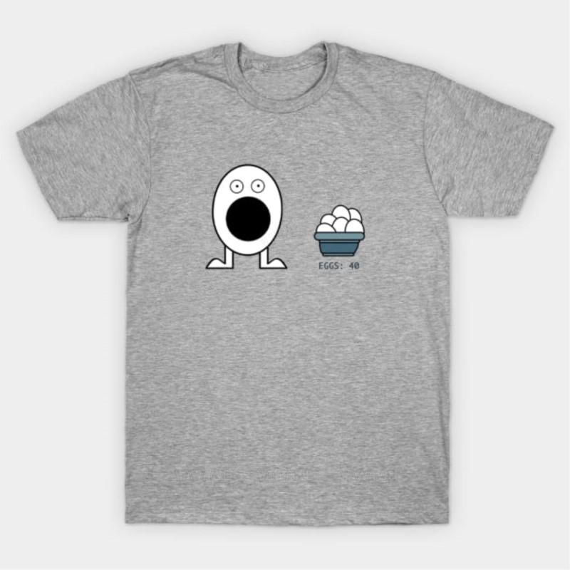 

Hot sale summer teeshirt brand tshirt for men Feed Eggs T Shirt male fashion cotton tshirt casual unisex short sleeve tops S