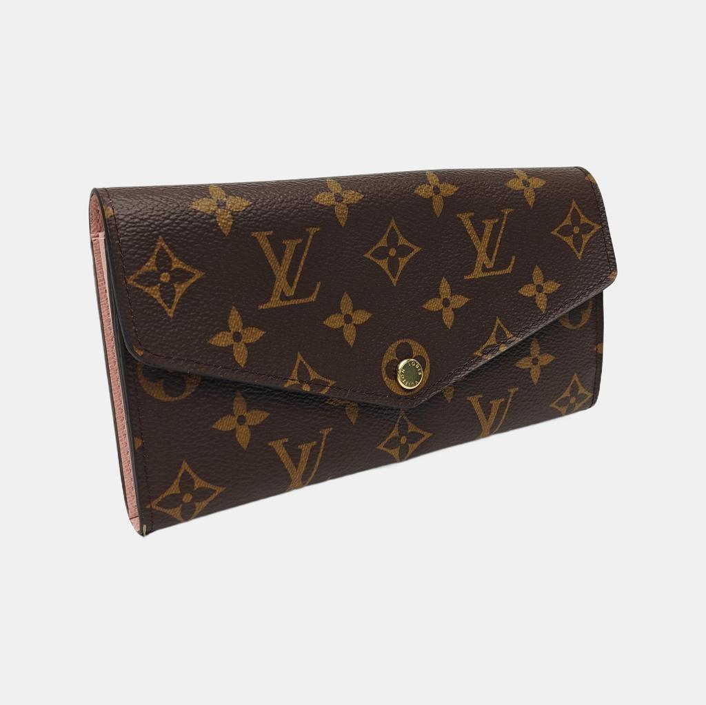 [Pre-Owned] Louis Vuitton Sarah Wallet 'Brown Monogram Canvas/Rose Ballerine Pink' - Excellent #1FW8MTV