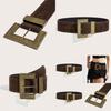Style Rivet Leather Belt With Alloy Pin Buckle For Casual Outfits And Street Fashion