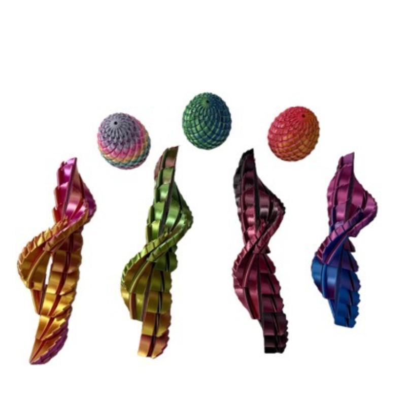 3D Printed Twisty Fidget Egg Portable Sensory Toy Stress Relief Desk Toy for Office Workers Kids Easter Basket Fillers
