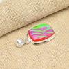 Pink Australian Triplet Opal Gemstone Solid 925 Sterling Silver Handmade Pendant