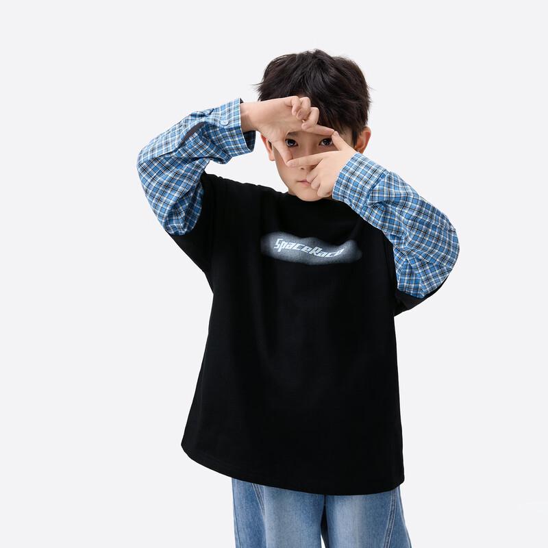 Boys' Cotton Fashion Print Long-Sleeve T-Shirt