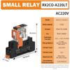 Ultra İnce Yüksek Güçlü Elektromanyetik Güç Rölesi 12A 24VDC/220VAC Bobin, PLC Kontrol Sistemi için DIN Ray Montajlı Endüstriyel Röle