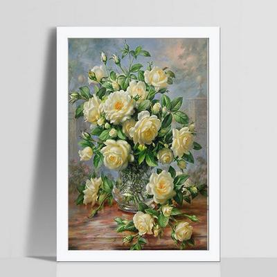 DIY 5D kwiat diament haft malarstwo rhinestone cross stitch decor;