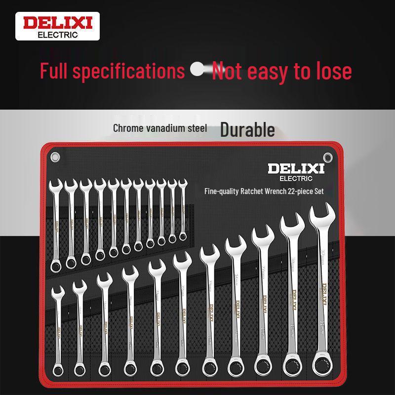 Maul- und Ringschlüssel-Kombinationssatz – Kompakt und vollständig