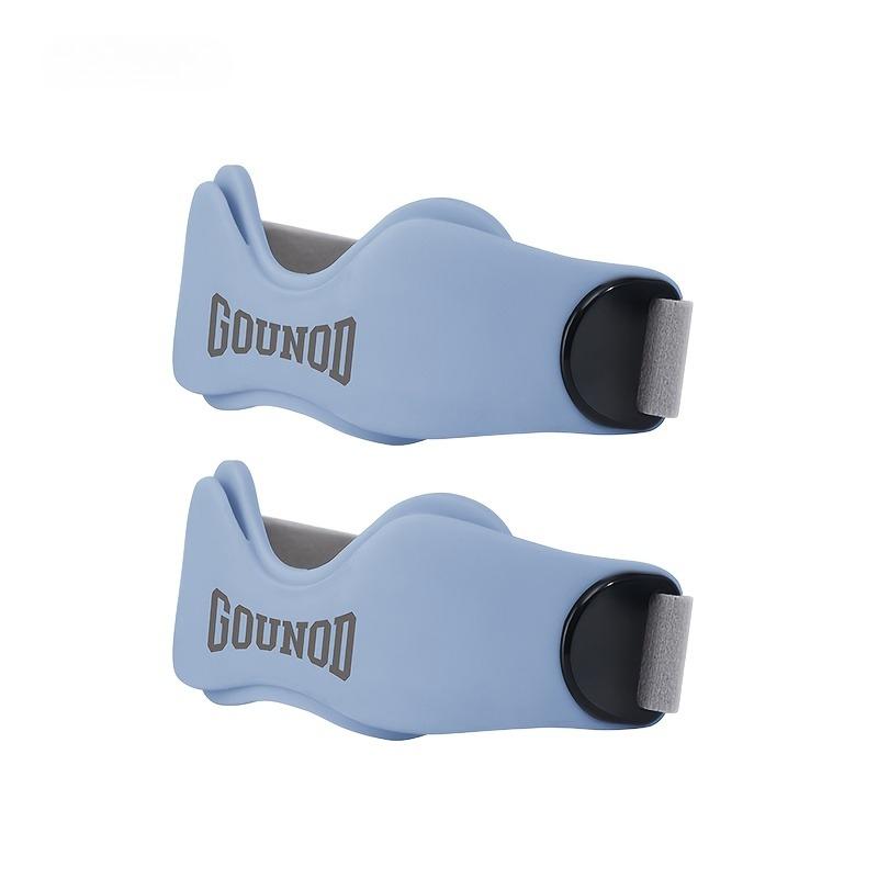 

1Pair of adjustable silicone patella braces with butterfly padding design to relieve knee pressure, синій