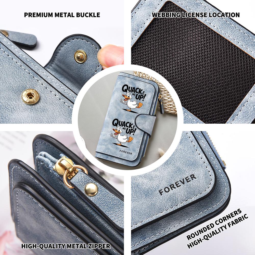  Cute Duck Print Women's Long Wallet Fashion Casual Card Holder Purse
