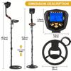 Higher Accuracy Gold Detector with Bigger LCD Display, 6 Professional Modes, Adjustable Metals Detectors, 10" Coil Metal Detecto