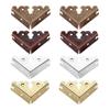 4pcs/lot Antique Alloy Triangle Corners Wooden Jewelry Box Flower Lace Edge Protector Decor Carved 34mm Bronze/Red/Gold/Silver
