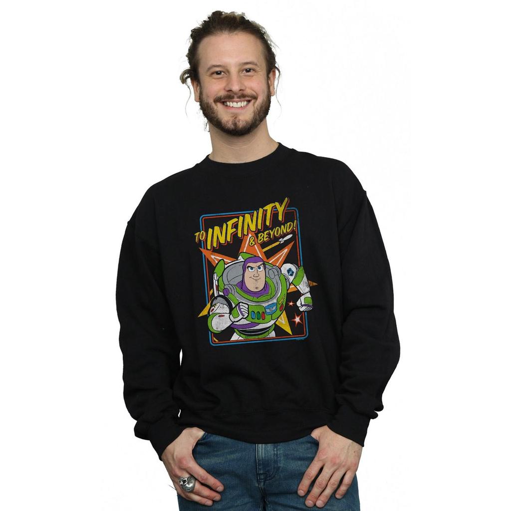 Disney Mens Toy Story 4 Buzz To Infinity Sweatshirt