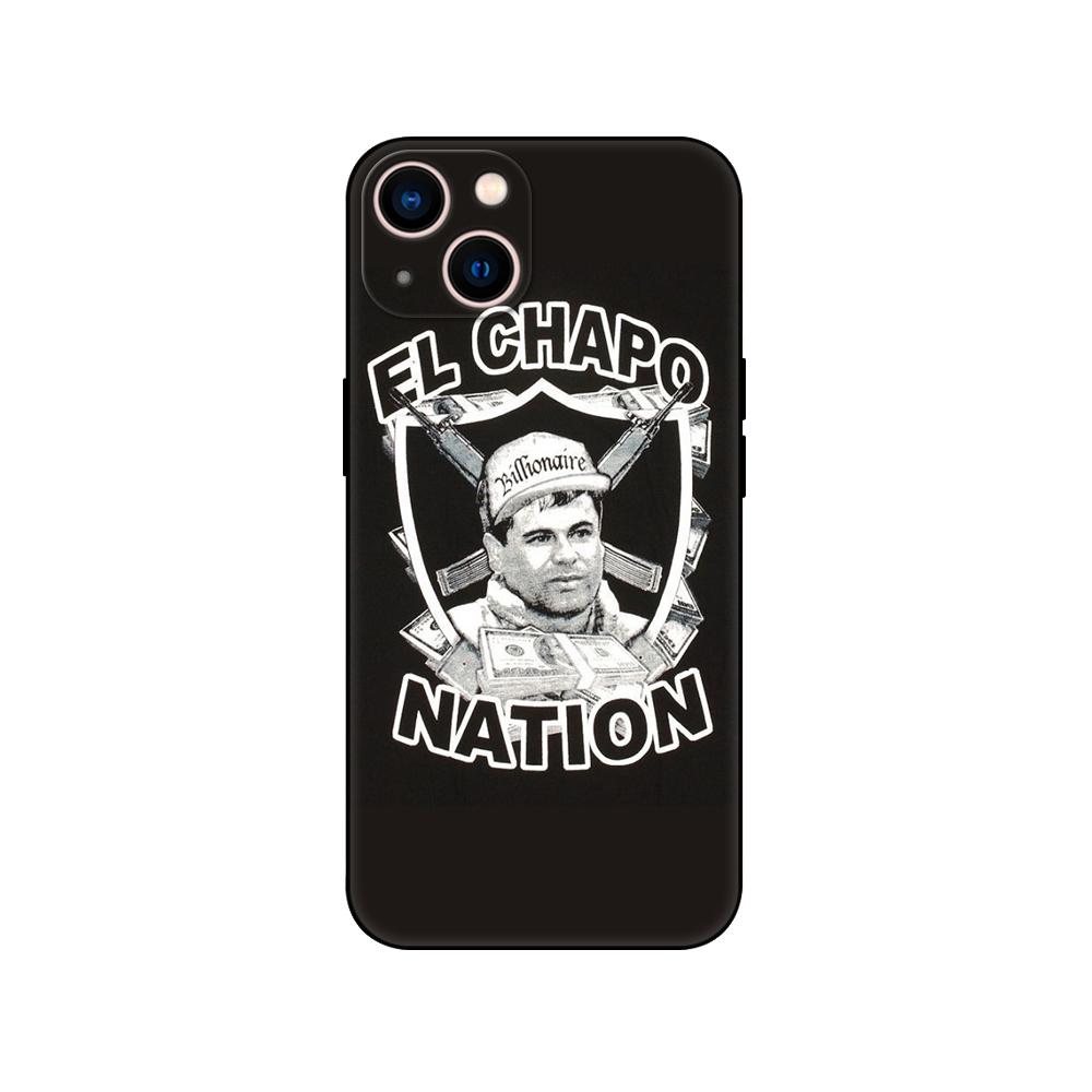 Custodia Nera in TPU per Samsung galaxy M53 M13 M62 A12 A22 A32 A42 A52 A72 4g 5g A20S cover posteriore El Chapo