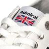 Admiral WATFORD AD601 Size Sneakers, Unisex, White/Black, 25.0cm