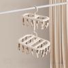Thickened Design Sock Drying Rack 12/20 Clips Socks Organizer Holder  Home Laundry