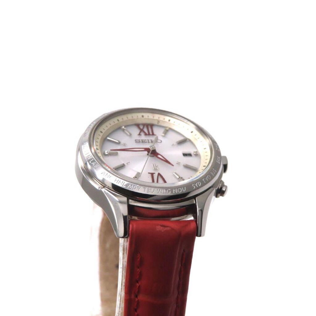 [USED] Seiko SSVV013 Lucia Radio-Controlled Solar Watch, Silver, Women's