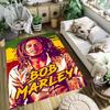 Vibrant Rasta Music Fusion Carpet Living Room and Bedroom Mats Doormat Dormitory Decoration Bathroom Mat Protective Pad