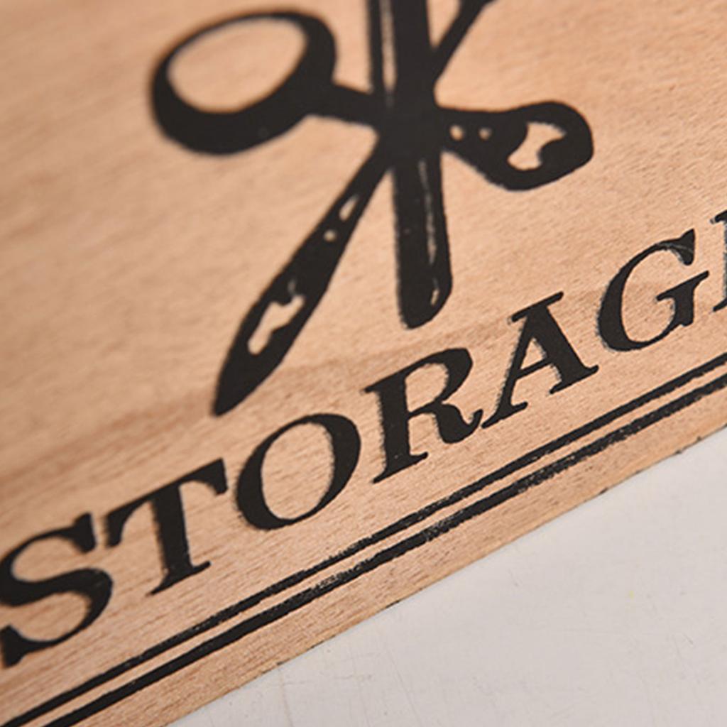 Elegant Servetthållare i Trä Klassisk Stil Servetthållare i Trä och Bestickorganisatör för Kök och Matbord