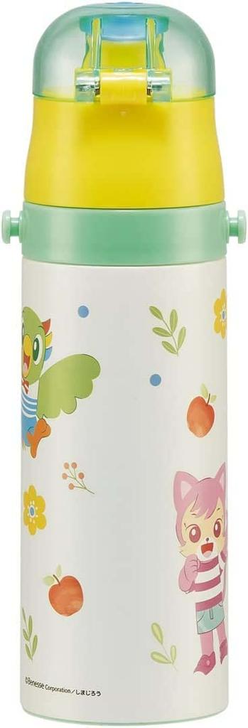 Skater Water Bottle 470ml Shimajiro 23 Stainless Steel Sports Bottle Children's SDC4-A