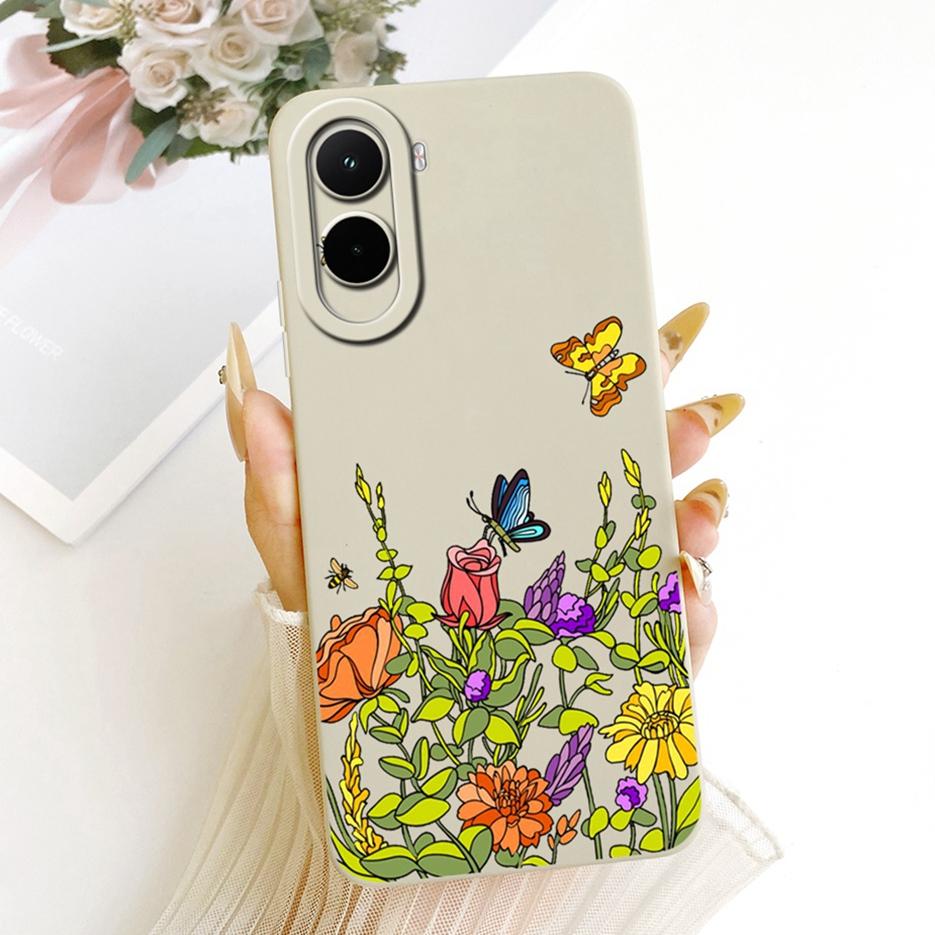 For Xiaomi Poco M7 Plus Case PocoM7 4G Pretty Girl Sunfower Painted Phone Case For Xiaomi Poco M7 Pro PocoM7 Plus 5G Soft Fundas