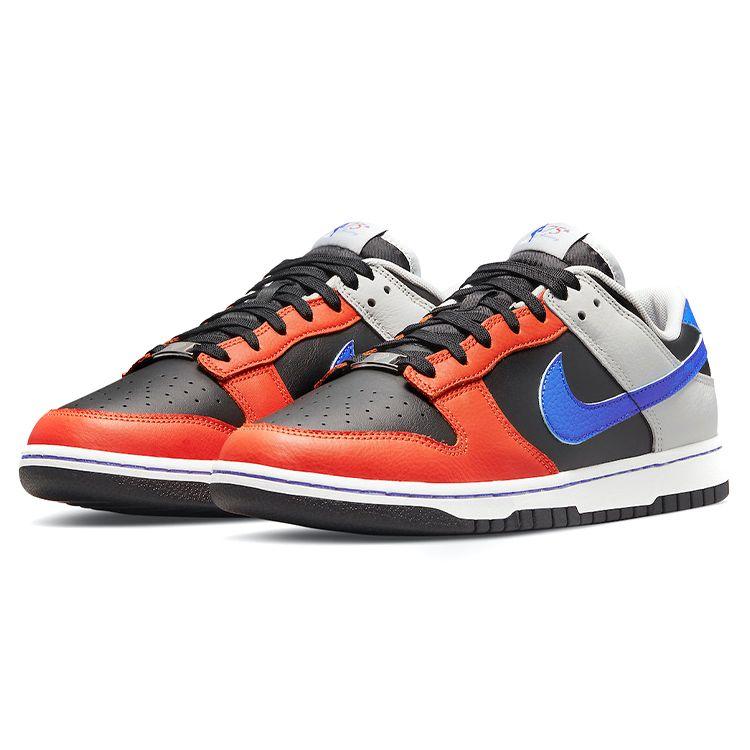 NBA x Nike Dunk Low EMB 75. Jubiläum - Knicks Herren-Sneakers Orange Schwarz Racer-Blau DD3363-002