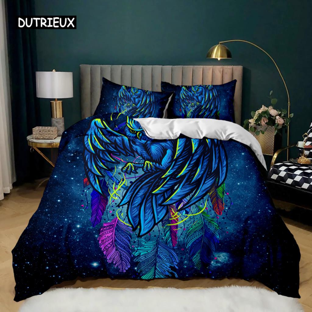 Animal Dream Catcher Duvet Cover Set Indian Dream Catcher Animal Bedding Set Adults Exotic Style Bohemia Polyester Quilt Cover