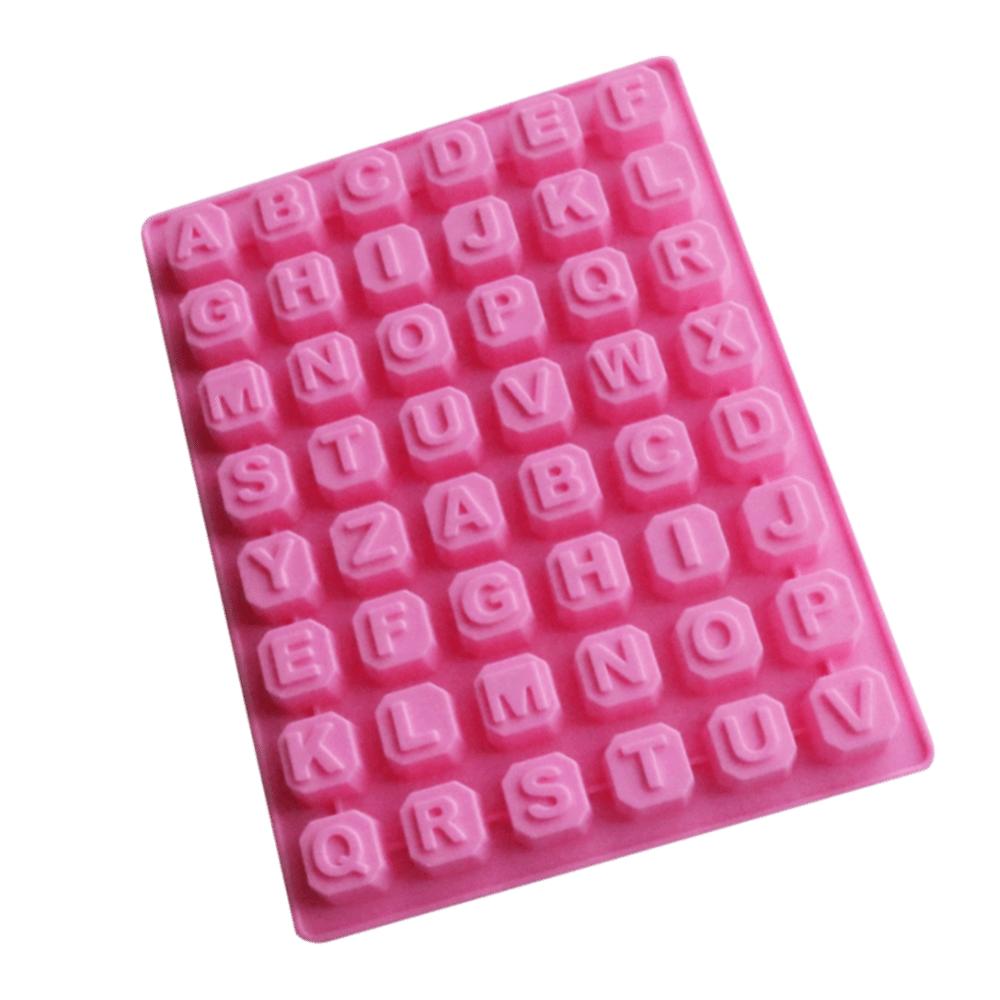 Non Stick Letter Chocolate Mold 48 Cavity Ice Cube Tray  Home Baking Kitchen DIY