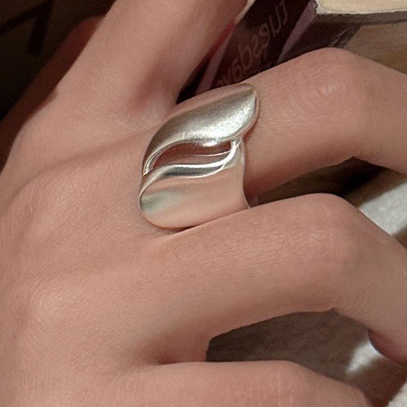 PANJBJ Real 925 Silver Retro Round Ring For 2 Rigns Women Chain Vintage Fine Jewelry Minimalist Accessories Gift