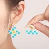 Fully Managed Environmentally Friendly Acrylic Stud Earrings, Personalized School Season Plus Or Minus Puzzle Shape Earrings